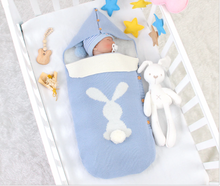 Load image into Gallery viewer, Baby Knitted Bunny Cartoon Swaddle Envelope Wrap Sleep Bags freeshipping - Tyche Ace
