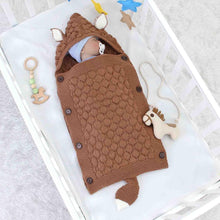 Load image into Gallery viewer, Baby Knitted Fox Cartoon Cocoon Envelope Swaddle Sleep Sacks freeshipping - Tyche Ace