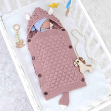 Load image into Gallery viewer, Baby Knitted Fox Cartoon Cocoon Envelope Swaddle Sleep Sacks freeshipping - Tyche Ace