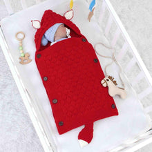 Load image into Gallery viewer, Baby Knitted Fox Cartoon Cocoon Envelope Swaddle Sleep Sacks freeshipping - Tyche Ace