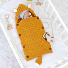 Load image into Gallery viewer, Baby Knitted Fox Cartoon Cocoon Envelope Swaddle Sleep Sacks freeshipping - Tyche Ace