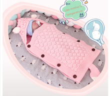 Load image into Gallery viewer, Baby Knitted Fox Cartoon Cocoon Envelope Swaddle Sleep Sacks freeshipping - Tyche Ace