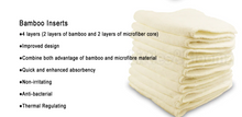 Load image into Gallery viewer, Baby Reusable Microfibre Bamboo Charcoal Nappy Boosters Washable Inserts  Liners freeshipping - Tyche Ace