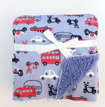 Load image into Gallery viewer, Baby Thick Double Layer Cartoon Polar Fleece Swaddle Stroller Wrap Blankets freeshipping - Tyche Ace