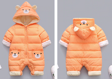 Load image into Gallery viewer, Baby Unisex Winter Thick Hooded Cute Panda Cartoon Romper freeshipping - Tyche Ace