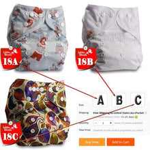Load image into Gallery viewer, Baby Washable Reusable Cloth Pocket Nappy Diapers freeshipping - Tyche Ace