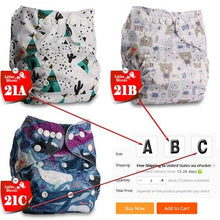Load image into Gallery viewer, Baby Washable Reusable Cloth Pocket Nappy Diapers freeshipping - Tyche Ace