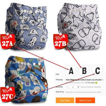 Load image into Gallery viewer, Baby Washable Reusable Cloth Pocket Nappy Diapers freeshipping - Tyche Ace