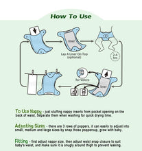 Load image into Gallery viewer, Baby Washable Reusable Real Cloth Pocket Nappy Diaper Cover freeshipping - Tyche Ace