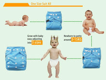 Load image into Gallery viewer, Baby Washable Reusable Real Cloth Pocket Nappy Diaper Cover freeshipping - Tyche Ace