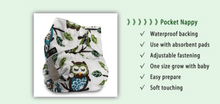 Load image into Gallery viewer, Baby Washable Reusable Real Cloth Pocket Nappy Diaper Cover freeshipping - Tyche Ace