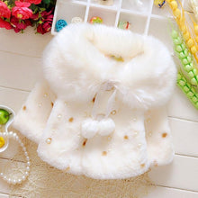 Load image into Gallery viewer, Baby Winter Warm Fleece Synthetic Fur Cloak Jacket freeshipping - Tyche Ace