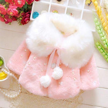 Load image into Gallery viewer, Baby Winter Warm Fleece Synthetic Fur Cloak Jacket freeshipping - Tyche Ace