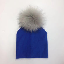 Load image into Gallery viewer, Baby/Kids Adjustable Cotton  Faux Fur Pompom Hats freeshipping - Tyche Ace