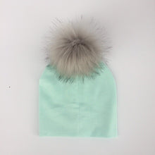 Load image into Gallery viewer, Baby/Kids Adjustable Cotton  Faux Fur Pompom Hats freeshipping - Tyche Ace