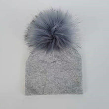 Load image into Gallery viewer, Baby/Kids Adjustable Cotton  Faux Fur Pompom Hats freeshipping - Tyche Ace