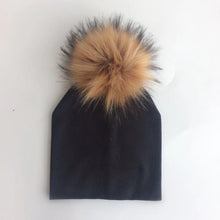 Load image into Gallery viewer, Baby/Kids Adjustable Cotton  Faux Fur Pompom Hats freeshipping - Tyche Ace
