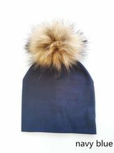 Load image into Gallery viewer, Baby/Kids Adjustable Cotton  Faux Fur Pompom Hats freeshipping - Tyche Ace