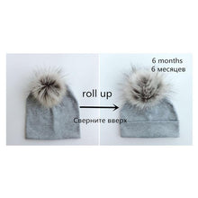 Load image into Gallery viewer, Baby/Kids Adjustable Cotton  Faux Fur Pompom Hats freeshipping - Tyche Ace
