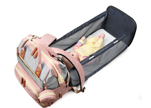 Load image into Gallery viewer, Multifunction Fashionable Large Capacity Travel Baby Bed Nappy Backpack - Tyche Ace