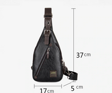 Load image into Gallery viewer, PU Leather Theftproof Rotatable Button Waterproof Shoulder Bags