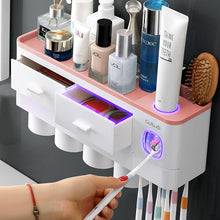 Load image into Gallery viewer, Bathroom Accessories Toothbrush Holder Automatic Toothpaste Dispenser Sets freeshipping - Tyche Ace