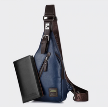 Load image into Gallery viewer, PU Leather Theftproof Rotatable Button Waterproof Shoulder Bags