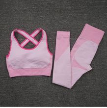 Load image into Gallery viewer, 2/3Pcs Seamless Women Yoga Workout Sportswear- Bra and Leggings Set