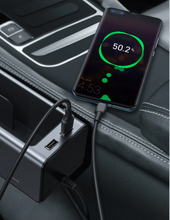 Load image into Gallery viewer, Car Metal Centre Console Seat Gap Storage Organiser With Dual USB Ports. freeshipping - Tyche Ace