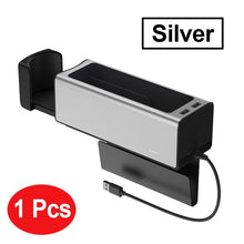 Load image into Gallery viewer, Car Metal Centre Console Seat Gap Storage Organiser With Dual USB Ports. freeshipping - Tyche Ace
