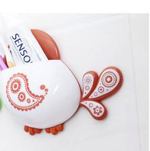 Load image into Gallery viewer, Cartoon Bird Design Suction Cup Toothbrush Toothpaste Holder freeshipping - Tyche Ace