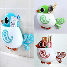 Load image into Gallery viewer, Cartoon Bird Design Suction Cup Toothbrush Toothpaste Holder freeshipping - Tyche Ace