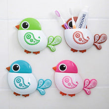 Load image into Gallery viewer, Cartoon Bird Design Suction Cup Toothbrush Toothpaste Holder freeshipping - Tyche Ace