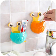 Load image into Gallery viewer, Cartoon Snail /Bee Design Suction Toothbrush Toothpaste Holders freeshipping - Tyche Ace