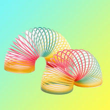 Load image into Gallery viewer, Children Early Development Rainbow Magic Bounce Plastic Coil Folding Toys freeshipping - Tyche Ace
