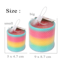 Load image into Gallery viewer, Children Early Development Rainbow Magic Bounce Plastic Coil Folding Toys freeshipping - Tyche Ace