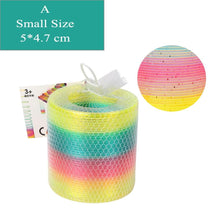 Load image into Gallery viewer, Children Early Development Rainbow Magic Bounce Plastic Coil Folding Toys freeshipping - Tyche Ace