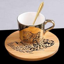 Load image into Gallery viewer, Creative Magical Animal Image Mirror Reflection Cup And Saucer freeshipping - Tyche Ace