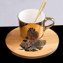 Load image into Gallery viewer, Creative Magical Animal Image Mirror Reflection Cup And Saucer freeshipping - Tyche Ace