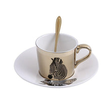 Load image into Gallery viewer, Creative Magical Animal Image Mirror Reflection Cup And Saucer freeshipping - Tyche Ace