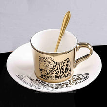 Load image into Gallery viewer, Creative Magical Animal Image Mirror Reflection Cup And Saucer freeshipping - Tyche Ace