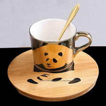 Load image into Gallery viewer, Creative Magical Animal Image Mirror Reflection Cup And Saucer freeshipping - Tyche Ace