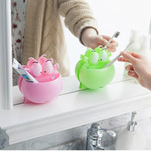 Load image into Gallery viewer, Cute Frogs Wall Suction Bathroom Accessories Toothbrush Toothpaste Holders freeshipping - Tyche Ace
