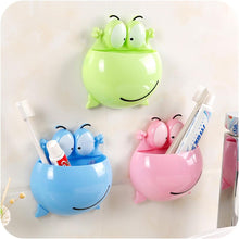 Load image into Gallery viewer, Cute Frogs Wall Suction Bathroom Accessories Toothbrush Toothpaste Holders freeshipping - Tyche Ace