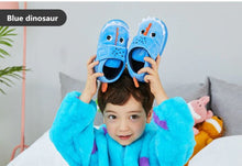 Load image into Gallery viewer, Animal Cartoon Design Fluffy Warm Slippers For Kids