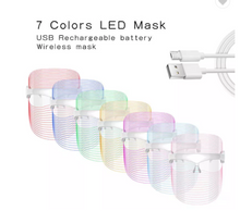 Load image into Gallery viewer, Facial Beauty 7 LED Colour Photodynamic Therapy Skin Care Home Use Masks freeshipping - Tyche Ace