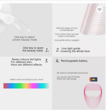 Load image into Gallery viewer, Facial Beauty 7 LED Colour Photodynamic Therapy Skin Care Home Use Masks freeshipping - Tyche Ace