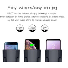 Load image into Gallery viewer, Fast Wireless Car Charger for iPhone and Cup Holder freeshipping - Tyche Ace
