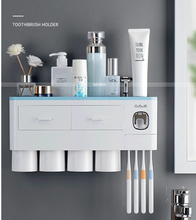 Load image into Gallery viewer, Magnetic Automatic Toothbrush Bathroom Accessories Holder & Toothpaste Dispenser