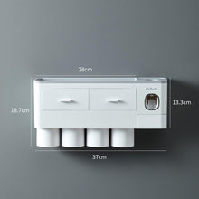 Load image into Gallery viewer, Magnetic Automatic Toothbrush Bathroom Accessories Holder & Toothpaste Dispenser - Tyche Ace